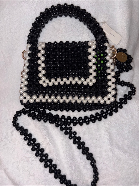 kate spade Handbags - kate spade Black and White Beaded Crossbody Bag